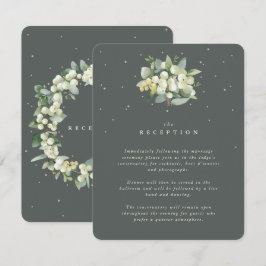 Recepción de Bouquet de Snowberry Verde + Eucalypt