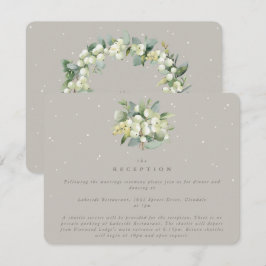 Recepción de Bouquet Greige Snowberry+Eucalyptus