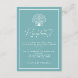 Recepción de casamiento de la playa de la arena az