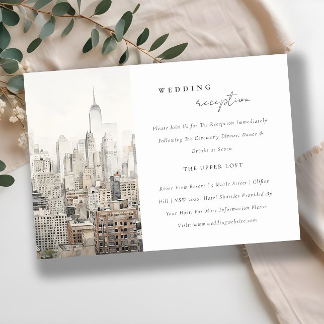 Recepción de casamiento en el Skyline de la ciudad (Subido por el creador)