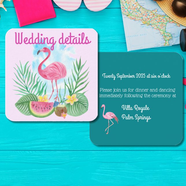 Recepción de casamiento tropical Flamingo (Subido por el creador)