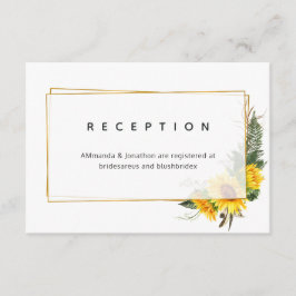 Recepción de Desayuno Nupcial Rústico de Girasoles