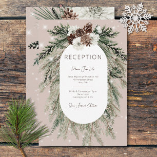 Recepción de espuma de invierno de Tan Pine Rústic