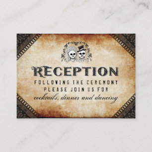 Recepción de Halloween Skeleton Brown Gothic Match