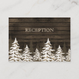 Recepción de invierno de Barnwood Rustic Pine