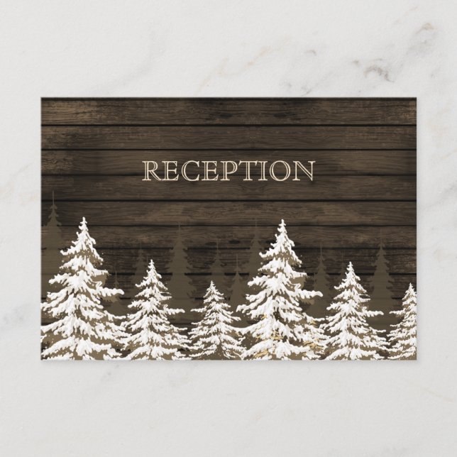Recepción de invierno de Barnwood Rustic Pine (Anverso)