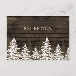 Recepción de invierno de Barnwood Rustic Pine