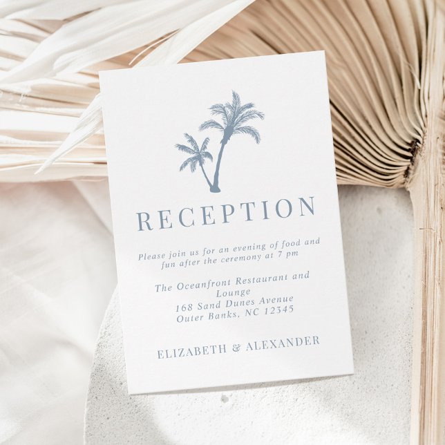 Recepción de la Boda Azul Dusto del Árbol de Palma (Subido por el creador)