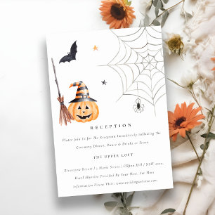 Recepción de la Boda de la Calabaza Araña de Hallo