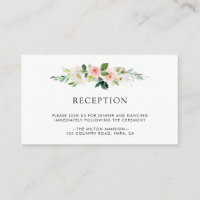 Recepción de la boda floral de Rubor de primavera