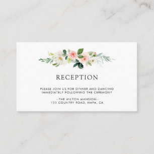 Recepción de la boda floral de Rubor de primavera