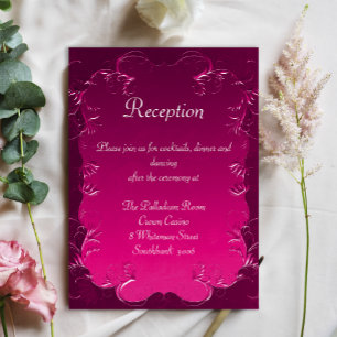 Recepción de la boda rosada en los muelles de Dama