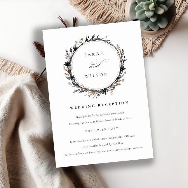 Recepción de la boda Wreath Fall Black Fall (Subido por el creador)