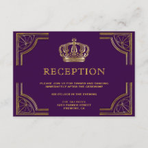 Recepción de la Corona Ornate Royal Purple Gold