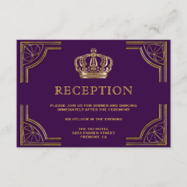 Recepción de la Corona Ornate Royal Purple Gold