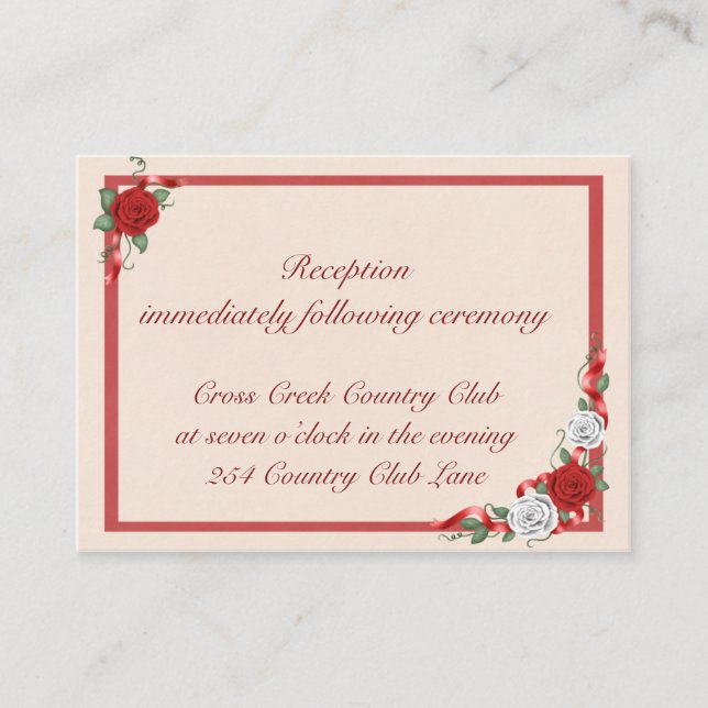 Recepción de la invitación a la boda de Rosas Roja (Anverso)