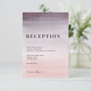 Recepción de matrimonio de color de agua de color 