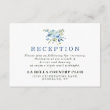 Recepción de matrimonio floral de la Marina Azul s