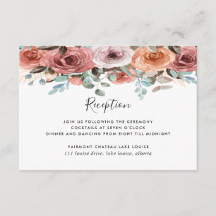 Recepción de matrimonio floral Ethereal Rubor Peac