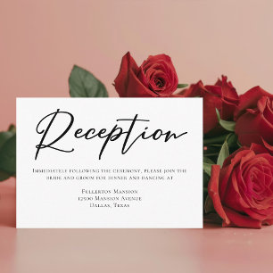 Recepción de matrimonio formal simple de tipografí