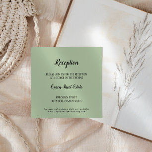 Recepción de matrimonio simple Minimalista de matr