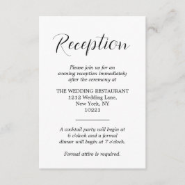 Recepción de matrimonio vertical formal en blanco 