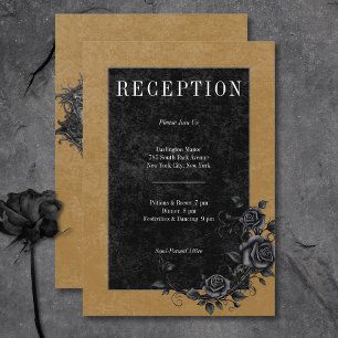 Recepción de oro para Rosas negros y góticos
