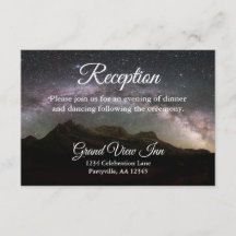 Recepción de Starry Mountain Sky Wedding