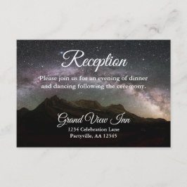 Recepción de Starry Mountain Sky Wedding