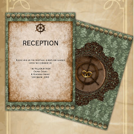 Recepción de Steampunk Victorian Verde y Oro