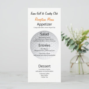 Recepción de torneos de golf ⛳ menú de cena