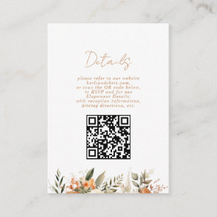 Recepción del Elopement Floral & Greenery de Otoño