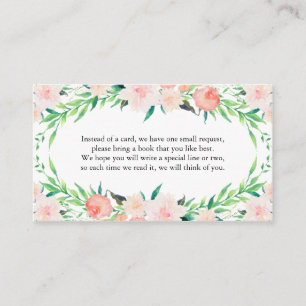 Recepción Delicada tarjeta de solicitud de libro de Bouquet