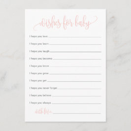 Recepción Deseos De Una Tarjeta De Bebé. Tarjeta Bash para B