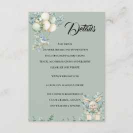 Recepción Detalles de la tarjeta de crédito para la ducha de