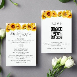 Recepción Detalles del boda | RSVP | Tarjeta de inclusión de
