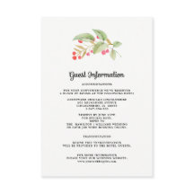 Detalles del boda | Tarjeta de bifurcación acuarel