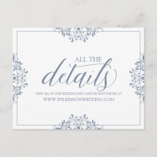 Recepción Detalles del boda / Tarjeta de información Nadin