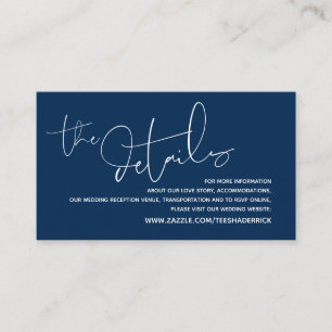 Recepción Detalles modernos del Boda, tarjeta de gabinete RS