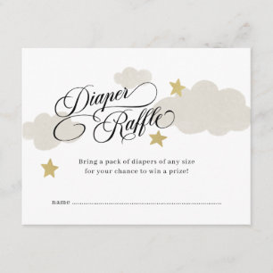 Recepción Diaper Raffle Ticket Tarjeta Baby Shower de gabine
