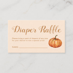 Recepción Dulces de Calabaza para Baby Shower Tarjeta de Rif