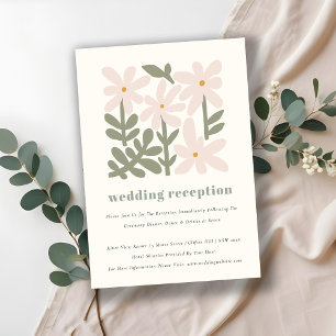 Recepción Dusky Rubor Retro Minimal Floral Wedding