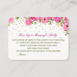 Recepción Editable Cómo de grande es la tarjeta Belly de mam