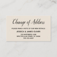 Elegante Crema simple cambio de tarjeta de inserci