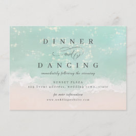 Recepción elegante de playa de océano abstracto y