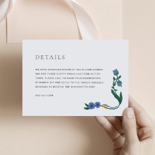 Recepción Elegante Tarjeta De Alojamiento Art Déco