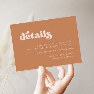 Recepción Elegante tarjeta de detalles del boda de azúcar ma