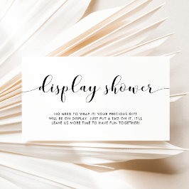 Recepción Elegante tarjeta de ducha para pantallas en blanco