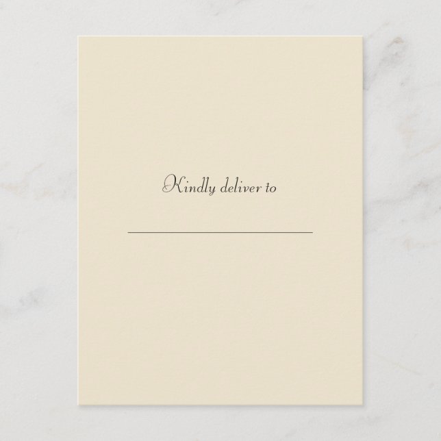 Recepción Elegante tarjeta de gabinete de código Qr para fot (Anverso)