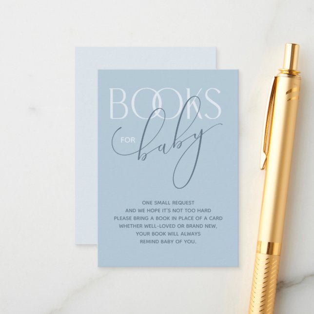 Recepción Elegante tarjeta de gabinete de solicitud de libro (Anverso/Reverso In Situ)